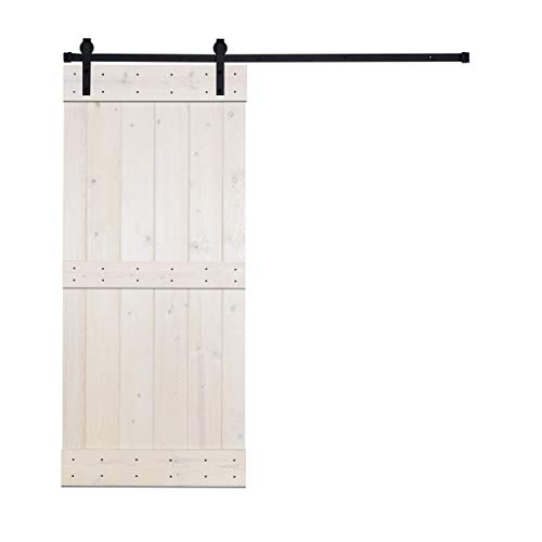 Big Sale DIY Paneled Wood Sliding Barn Door with Installation Hardware Kit; Pre-Drilled Ready to Assemble, K1 Series