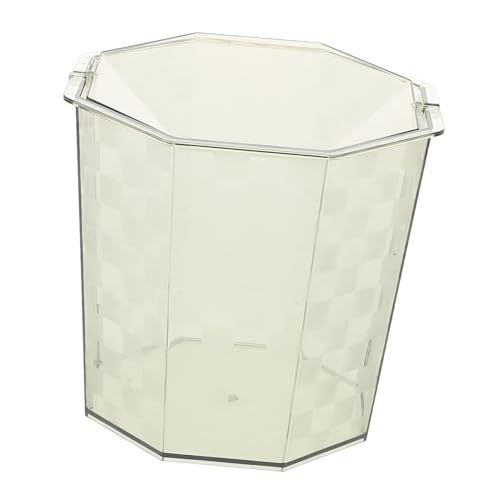 TIDTALEO Papelera Pequeña Tapa Cubo de Basura de Acrílico Cesto para Basura de Plástico Multiusos para Oficina y Hogar 1
