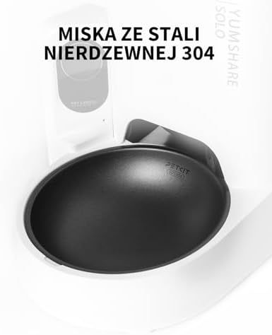PETKIT Automatyczny Dozownik Karmy dla Kota z Kamerą, 1080P HD, Funkcja AI, Dwukierunkowe Audio, 3L Automatyczny Podajnik Karmy dla Kotów/Psów, 2.4G WiFi, Miska ze Stali Nierdzewnej, Edycja 2024
