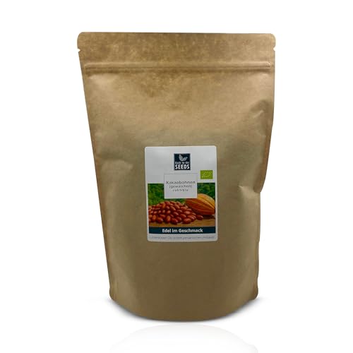 Bio Kakaobohnen Criollo 800g Edelkakao Rohkostqualität ungeröstet & gewaschen 100% Rohkakao Bohnen naturbelassen