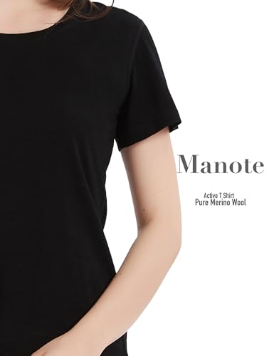 100% Merino Wool T Shirts Women, Short Sleeve Crew Neck Tee Lightweight Undershirt, No-Odor Base Layer for Hiking4