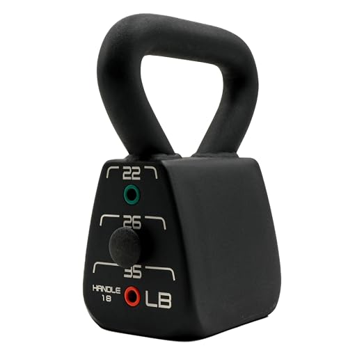 PowerBlock Kettlebell réglable, 8-16 kg, construction durable, équipement d&rsquo;entraînement innovant, poids réglables pour la maison et les gymnases commerciaux, poids kettlebell réglables