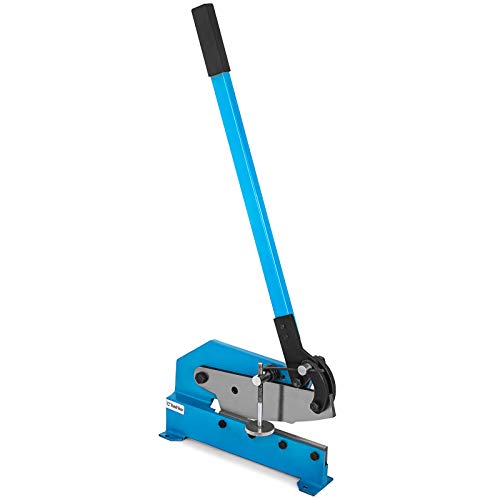 VEVOR 8 Inch Manual Metal Shear Cutter, Heavy Duty 1/4 Inch-3/16 inch Thick Manual Plate Flat Metal Steel Sheet Cutting Cutter Shear Round Stock Metal Steel Sheet Cutting Shear Snips
