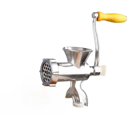 Figoday 手動 ミートグラインダー 多機能 食材粉砕器 肉挽き 野菜 みそ作り ソーセージ詰め コンパクト 家庭用 清潔 衛生 ステンレスカッター 大型受け皿 滑り止め 簡単分解 洗える (サブアカウント)