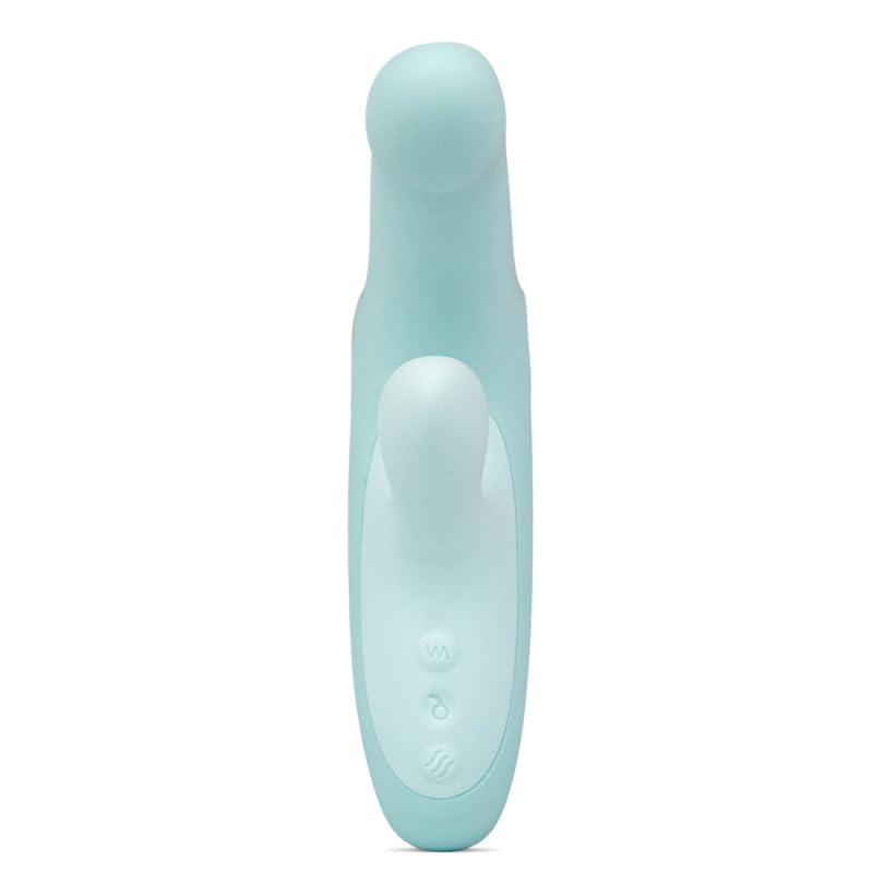Luma, Vibrador Conejito, Estimulación de Clítoris y Punto G, 9 Modos de Vibración, Silicona, Sumergible (Azul)