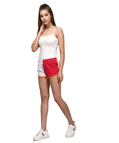 Image of KOTTY Women's Night Shorts(WhiteRed&MaroonYellow,26)