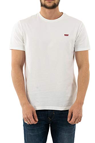 Levi's Ss Original Housemark Tee Camiseta, Blanco, XS para Hombre