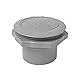 Baceyong Universal A/C Luftauslassbelüftung Ventil, Einstellbar 360°, runde Lüftungsöffnungen für Wohnmobil, Bus, Boot, Yacht, 60mm/75mm Schwarz/Girs