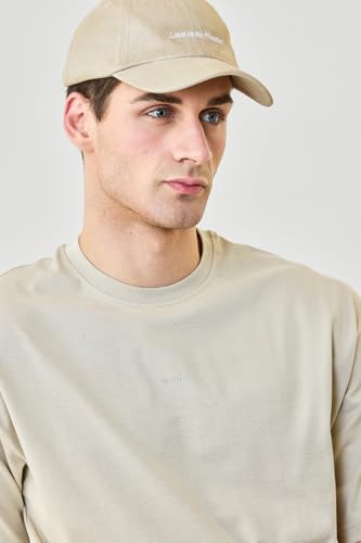 Image of SNITCH Men Oversized Fit T-Shirt | Premium 100% Cotton Breathable Fabric & Smooth Texture | Minimalist Casual Wear T-Shirt with Drop Shoulder & Half Sleeves for Daily Use