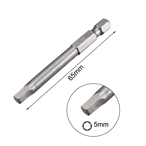 Punta magnético hexagonal 5mm para montar muebles sin caídas kit de 10 unidades 65mm 4