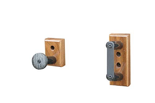 KR Ideas Standard Horizontal Wall Mount for an American Meiser Rifle with A Security Bracket (Made in The USA) (Walnut)