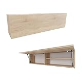 hängeschrank eiche antik HÄNGESCHRANK 120B x 30H x 25T: Minimalistisch gestalteter Oberschrank ist aus Premium Spanplatte (Materialstärke von 18 mm) gefertigt, was eine lange Lebensdauer verspricht und für eine hohe Widerstandsfähigkeit sorgt.