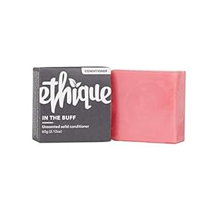 Ethique Solid Conditioner Bar for sensitive Scalps – In The Buff Unscented – Vegan, Eco-Friendly, Plastic-Free, Cruelty-Free, 2.12 oz (Pack of 1)