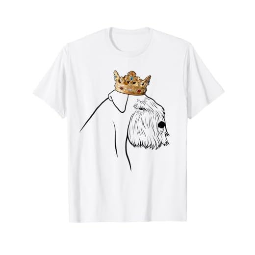 Sealyham Terrier Dog Wearing Crown T-Shirt