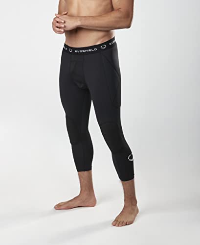 Evoshield Men's Standard 3/4 Sliding Tights, Black, Medium #TOP1