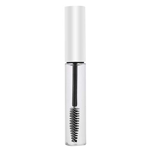 ANGGREK Tubo per Mascara, Tubo Vuoto da 10 Ml per Mascara, Bottiglia Contenitore per Spazzola per Ciglia Fai da Te con Bacchetta (Tappo Bianco da 10 ml)