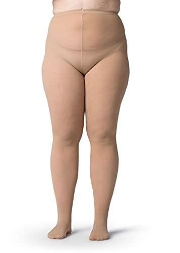 Image of Silky Toes Plus Size Tights for Women | 60D Soft Opaque Comfort Fit Pantyhose | Black or Colored 1-2 pairs | 1X-8X