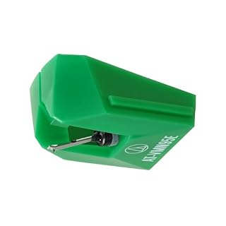 Audio-Technica AT-VMN95E Elliptical Replacement Turntable Stylus for AT-VM95 Series Cartridges, Compatible with AT-LP120X Series, AT-LP3XBT, AT-LPW40, AT-LPW50, AT-LP5X, AT-LP8X, Green - Les Beatles, Paul McCartney, John Lennon, RIngo Starr, George Harrison