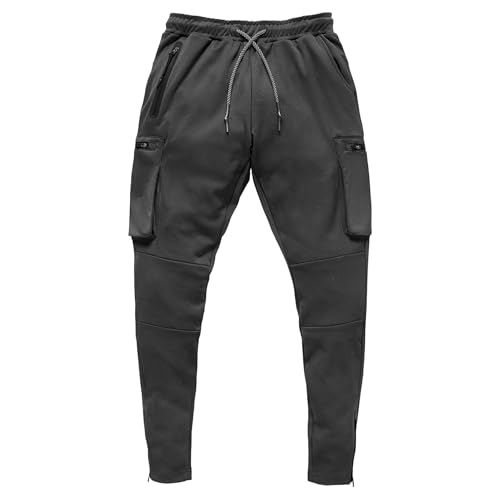 Pantalon cargo fin homme, le jogging athlétique premium combinant souplesse et style moderne.