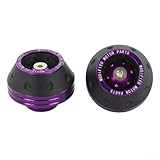 Spelonify Curseurs d'essieu de fourche avant de moto habituels en alliage   Protections de roue de scooter   Décorations anti chute   Protection de cadre de course pour moto (violet)