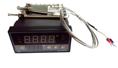 Thermostat PID REX-C410 RKC avec sonde K 1M et sortie relais SSR