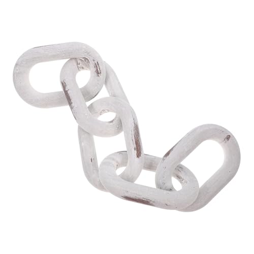 CONGARTENO Unique Wooden Chain Link Decor Wooden Chain Link Ornament for Home Decor Rustic Art