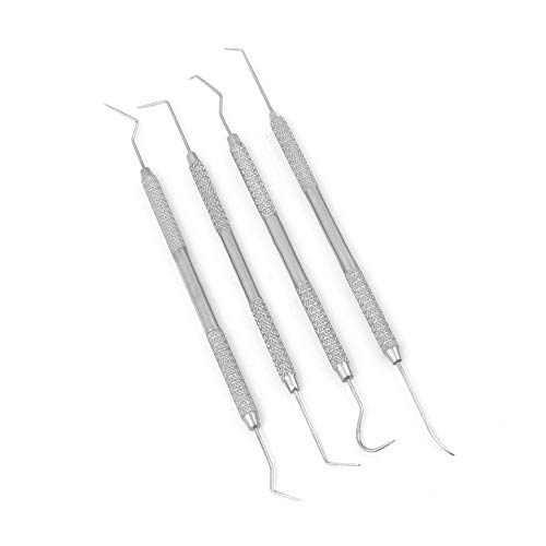 AAProTools Double Ended Dental Scaler Pick (Probes Set) Stainless Steel Tools (4 Pcs Set)
