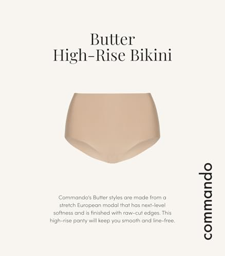 Image of commando Butter High-Rise Bikini | High-Waist Seamless Panty in Exclusive Butter Fabric | Ultra-Soft, Invisible Comfort