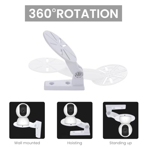 Image of ZORBES 1 Set CCTV Camera Wall & Ceiling Mounting, Strong Adhesive Wall Camera Mount, Security Bracket Universal Mount Holder for Indoor & Outdoor Use,No Drill Installation