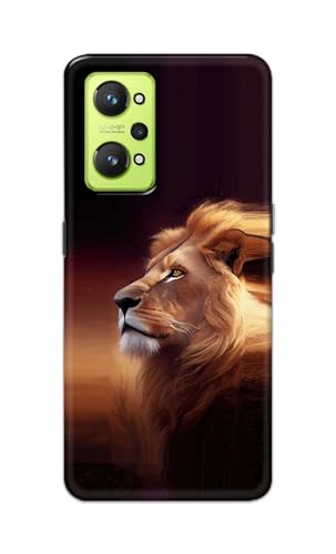 Image of Plastic Printfidaa Printed Hard Back Cover Case For Realme Gt Neo 2|Gt 2|Realme Gt Neo 3T 5G Back Cover (Danger Lion) -112,Multicolor