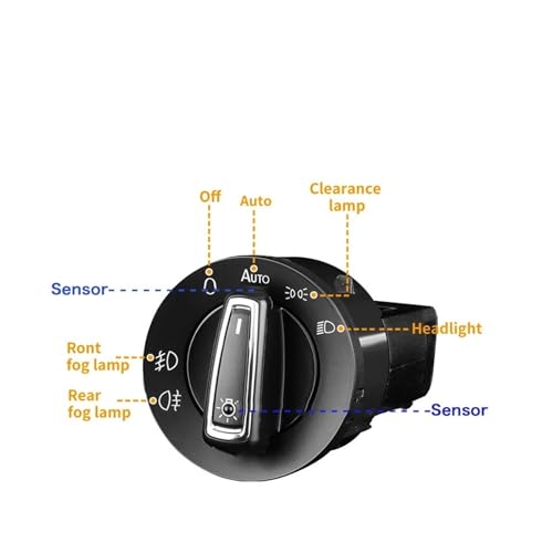 Interrupteur phares VW Bora 2019 commande antibrouillard voiture - 4