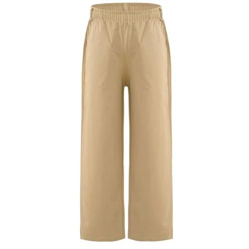 Boy's Solid Relaxed Fit School Uniform Pants for Student Girls Wear to School Pull On Straight Leg Pants2