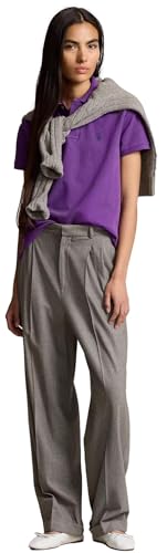 Image of Polo Ralph Lauren Women's Classic Fit Mesh Polo Shirt, PalomaPurple, Small