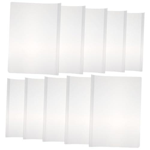 HEALEEP 10個 透明拉杆? ファイルフォルダー プレゼンテーション用クリアファイル バインダー 書類整理用レポートカバー 軽量 持ち運び便利