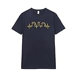 Pampling Maglietta a Maniche Corte, 100% Cotone, Abbigliamento Unisex per Uomo e Donna, Serigrafata con Girocollo e vestibilità Regolare, Colore Blu (Beer Pulse, XXL)