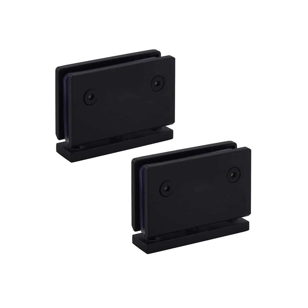 Myxjx One Color Hinges, 360 Degree Pivot Hinges 304 Stainless Steel Glass Clamp 90°Positioning Door Hinge Bearing 50Kg