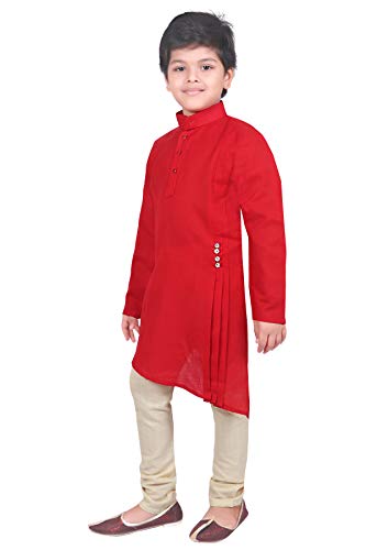 Image of AHHAAAA Kids Ethnic Wear Kurta and Pyjama Set for Boys