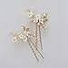 Haarspangen Handgemachte Wired Alloy Ceram Blumenperlen Brauthaarnadeln Hochzeit Haaraufkleber Haarschmuck Frauen Haarschmuck