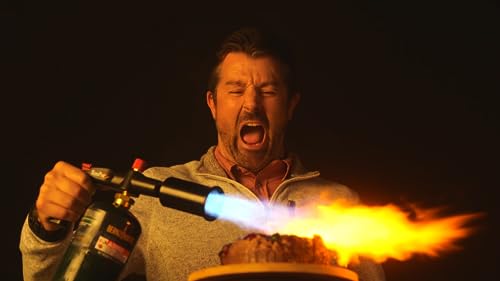 POWERFUL SearPro Charcoal Torch Lighter - Cooking Gadgets - Sous Vide - Cooking Torch - Culinary Kitchen Torch - Flamethrower Meater Gun Lighter - Chef Blow Torch - BBQ Propane Torch Tank Not Included