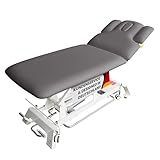 Promafit Elektrische Massageliege Houston - Therapieliege Behandlungsliege höhenverstellbar bis 95,5 cm mit 3-teiligem Kopfteil - Kosmetikliege inkl. Papierrollenhalter - Belastbar bis 200 kg