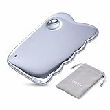 DONKA テラヘルツ 鉱石 かっさ プレート 天然石 純度99％ マッサージ ストラップ付き (のこぎり型)