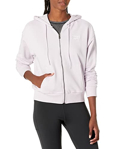 Reebok Women's Full-Zip Hoodie, Quartz Glow, Large
