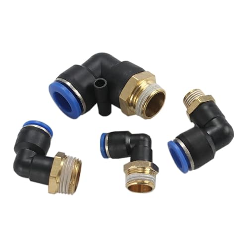 Raccord rapide pneumatique haut débit PL10-02 fileté robuste
