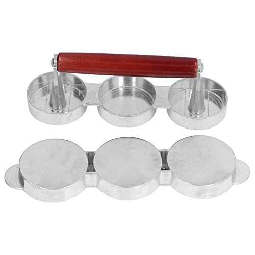 KIMISS Mini Burger Press, Hamburger Patty Stampo Maker Roun Sausage Patty Press Slider Burger per Esterno da Picnic da Picnic Barbecue Grill Press e Fermi