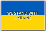 We Stand With Ukraine - Blue & Yellow - NEW Patriotic Support Ukraine POSTER