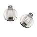 Lot de 2 boutons de contrôle rotatifs en alliage de zinc pour cuisinière à gaz 4 x 2 cm