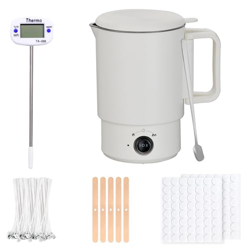 Tarro de cera de hierro fundido de 800ml con kit de accesorios de alta duración