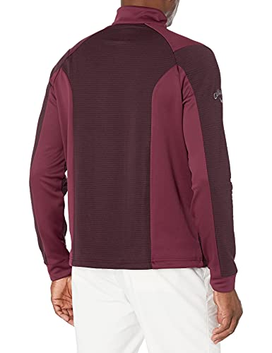 Image of Callaway mens Swingtech Long Sleeve 1 /4 Zip Ottoman Fleece