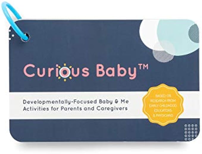 Curious Baby™ Award Winning 40+ Activities for Baby & Me (0-12 Months) | Developmentally-Focused and Stimulating Creative Playtime Ideas for Baby & Me | Includes Black/White High-Contrast Cards