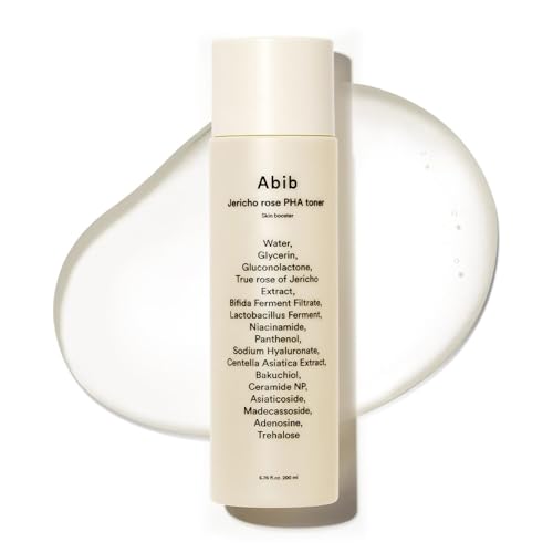 Image of Abib Jericho Rose PHA Toner Skin Booster 6.76 fl oz, Korean Skin Exfoliating Toner for Firming & Elasticity